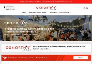 Oxnorth - Instant shelters, pop-up marquees, event furniture and flame tower heaters for sale in the UK and Ireland.