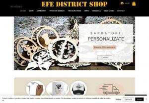 efe district srl - Personalized t-shirts, mugs, caps, souvenirs and wooden or metal accessories of the highest quality