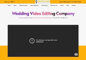 Video Editor In Us - The world's professional online wedding photo editor and video editor company is graphiano. We have been deal with video and photo editing for the last seven years. I have served so many clients around the world. If you are looking for the best video editor in Us then feel free to contact us.