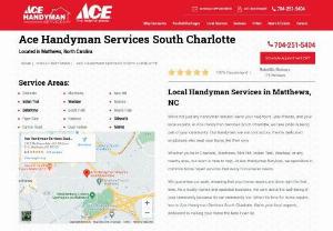 handyman jobs in matthews, nc - Ace Handyman Services provides handyman services all over the U.S.A. Visit AceHandymanServices.com for home remodeling services.