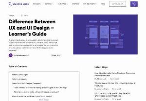 Difference Between UX and UI Design - Learner's Guide (2021) - UI and UX are two distinct design specializations that are often spoken of together but follow a completely different career route.