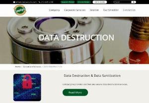 DATA DESTRUCTION - CompuCycle - Onsite Data Destruction & hard drive shredding services. We offer quick and safe services for the destruction of confidential corporate data.