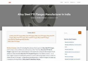 Alloy Steel F91 Flanges Manufacturer In India - Ninthore Overseas is One Of the leading Manufacturer And Exporter of Alloy Steel F91 Flanges, which is easy to clean and does not tend to pick up odors.