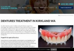 Dentures Kirkland WA - Complete Dentures - Customized & personalized full & partial dentures for the whole family now from dentist Dr. Kelley of Kingsgate Dental in Kirkland, WA. Call (425) 385-0080.