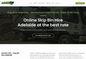 Skips Adelaide - Minibin Skips Adelaide has been established since 2008 and is a national provider of mini bins / skips. We have a range of sizes available to book online from 2 cubic metres through to 9 cubic metres. On application we can also supply larger 