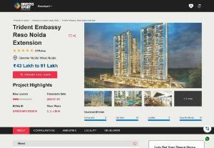 Trident Embassy Reso - Trident Embassy Reso offers 2/3 bhk apartment for sale in noida with extra-amenities.