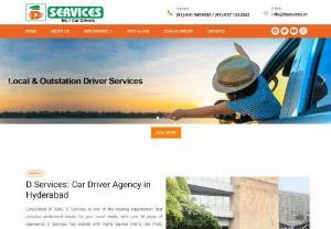 D Services - D Services is the best car driver agency, which provide professional car drivers in Hyderabad and Secunderabad at affordable prices Book drivers today online