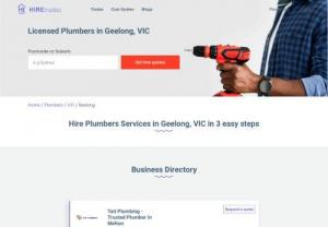 Find Plumbing Service Expert in Geelong, VIC | HIREtrades - Whether you are looking at fixing your plumbing system or need maintenance, there is an expert plumber to do it for you. 
Find the nearest Plumbing Experts or Companies near Geelong, VIC through this HIREtrades list. Post a job and get quotes now!