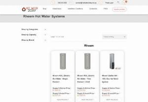 Rheem Hot Water Systems | Hot Water 2Day - Hot Water 2Day provides a trusted quality brand of Rheem hot water systems. We supply and Install all types of water heater in Australia.
