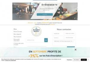 EVERYBODYFIT - Your fitness studio in Meyzieu!
Group lessons adapted to all levels, Personalized coaching in small groups (by objectives), Video lessons, Nutritional advice, Events.