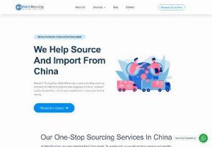 Guangzhou Zhijia Trade Co., Ltd. - From Helping Customers Source The Right Supplier To Deliver Products To Doorstep, MatchSourcing Removes China Sourcing Complexity!