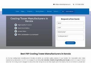 Industrial Cooling Tower Manufacturers in Kerala | World Cooling Tower | Cooling Tower Suppliers in Kerala - Looking for an Industrial cooling tower for Your Industry? Then World Cooling Towers is the end to end solution provider in Kerala offering reliable, fast and heavy-duty cooling towers at an affordable price.