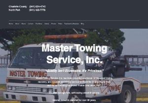 Master Towing Service, Inc. - Master Towing Service, Inc. has been providing courteous, professional towing, recovery, and roadside assistance service to Charlotte County, North Port, and the surrounding southwest Florida area since 1987. We offer damage-free, self-loading wheel lift service. Veteran owned & operated.