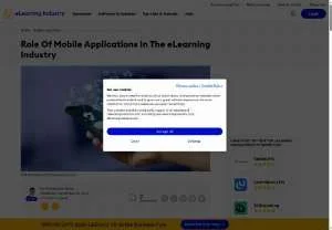 Screenshot of Mobile Applications in the eLearning Industry