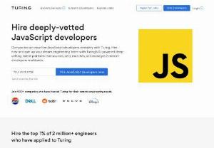 Hire JavaScript Developers Remotely in 2021 | Turing - Hire JavaScript developers with Turing in 3-5 days. Work with Silicon Valley-standard, timezone-friendly remote JS developers at half the cost in 2021.
