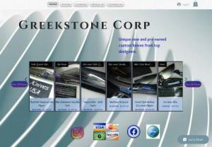Greekstone Corp - Custom Unique Knives in Texas we offer new and used custom knifes made with quality materials like zirconium, titanium, mokuti, timascus, carbon fiber, etc.