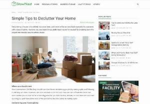 Simple Tips to Declutter Your Home - StowNest - Here are some tips that should help you declutter your house fast and easy. Read this blog to know Simple Tips to Declutter Your Home.