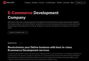 Leading eCommerce web development company in the USA. - MultiQoS offers industry-leading eCommerce development services that cover all aspects of online store design, development, integration, and strategy.