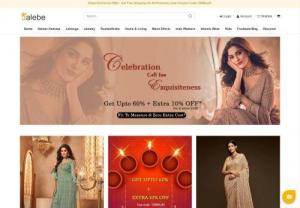 Shop Indian Best Ethnic Wear At Jaebe.com - Jalebe.com offers a wide range of Indian Ethnic Wear including Men's apparel, Women's apparel. Big Discounts and special offers are also available for shopping online at Jalebe.com. Whether you want to buy sarees online from jalebe, you can do so with complete confidence as jalebe.com only sells a genuine and authentic products.