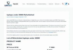 Buy refurbished laptops in Delhi - Lappyfy is one of the leading dealers for desktops, networking devices, and Refurbished Laptops in Delhi. The foremost aim is to satisfy our customers by supplying affordable and quality products, and providing reliable warranty and efficient after-sales service, thereby maintaining a lifelong relationship with them.