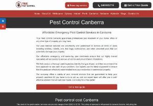 True pest control Canberra - True Pest Control Canberra provides effective pest control solutions for the extermination of mosquitoes, rats, bed bugs, European wasps, ants, cockroaches, pantry moths, rats, and many more in both residential and commercial properties.