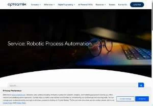 Screenshot of Robotic Process Automation | Opteamix
