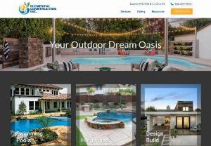 Elemental Construction, Inc - Elemental Construction Inc specializes in pool build design work. We carry contractors licenses, pool building, landscape and general scaping contracting services in Los Angeles, Santa Barbara, Ventura
