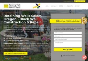 retaining wall installer - Retaining Walls Salem Oregon is a team of professional embankment builders with over 20 years of experience in the construction industry and we are proud to say that we have never failed a single project. We specialize in building retaining walls. In Salem Oregon, we are the best when it comes to building and designing high-quality retaining walls.�

�
