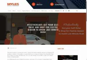 Screenshot of Myles Car Rental for a Safe Festive Season