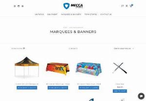 Marquees for Sale - The team at Mecca Sports have had the pleasure of supplying sports banners and marquees for a diverse range of clients in Perth.