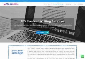 Best SEO Content Writing Company - One of the best ways to get higher ranking in search results is by hiring an SEO content writer. Here we get the solution for you Felixa Digital The Best SEO Content Writing Company offers quality services that can help your business grow and stand out from competition, so stop thinking about it - just contact Felixa Digital!