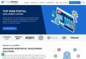 Web Portal Development Solutions - SemiDot Infotech is the leading web portal development company that provides full-cycle web portal development solutions for your business. We offer highly customized web portals, websites, and applications that are helpful for small and large-sized marketplaces such as real estate, auctions, social networks, news & broadcasting, etc.