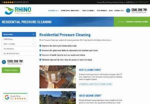 Residential Pressure Cleaning - Rhino Pressure Cleaning also provides residential cleaning services to Sydney home owners. Find out more about our services here! Visit our page for more!