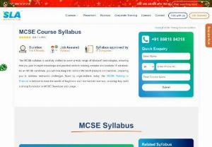 MCSE Course Syllabus - Here you can get the Details about the MCSE Course Details like MCSE Syllabus, Duration, Fees offered by Best MCSE Training Institute In Chennai - Softlogic