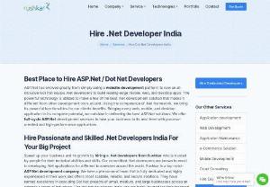 Hire Asp Net Developer India - Rushkar - Looking for enterprise-level ASP.Net Solutions? Rushkar is the best company to hire ASP.Net developers India and accelerate the growth of your business. We excel at creating ASP.Net applications according to your needs. Based on your requirements, Rushkar offers versatile models for businesses looking to hire dedicated developers. We have proven experience and expertise in offering ASP.Net development service for multiple verticals.
