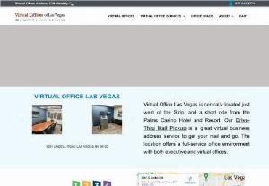 Virtual Offices of Las Vegas - Virtual Offices Las Vegas provides a business address; mail receiving and forwarding; and live phone answering. Drive-Thru Mail Pickup! VIRTUAL OFFICES We've been in business since 2007 and our BBB Accredited Business A+ Rating is a testament to our success.
