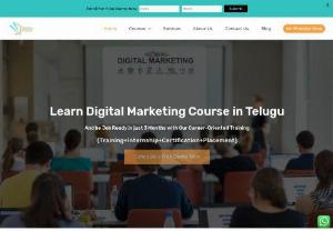 Digital Marketing Course Online in Telugu - Digital Vignan Offering Digital Marketing Course in Telugu for Students, Employees, Housewives & Business Owners Through Online Across Telangana and Andhra Pradesh. Book Your Slot for Free Demo Now.
