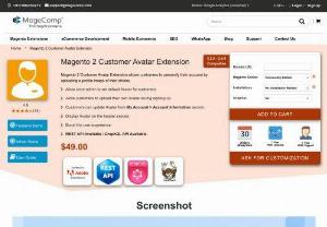 Magento 2 Customer Avatar - Magento 2 Customer Avatar module enables consumers to personalize their accounts by uploading a profile picture of their preference.