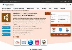 Magento 2 Quantity Increment Decrement - Magento 2 Quantity Increment Decrement module displays quantity increment decrement button at multiple pages and improves user convenience to adjust the number of products to add to cart.
