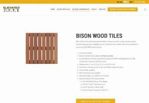 bison cumaru wood tile - Are you looking for pre-manufactured elevated decking components? If you are then contact Elevated Deck Systems. For more details visit our site now.