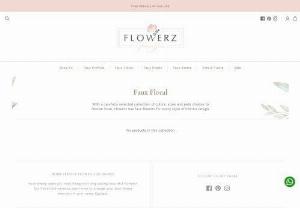 Buy Artificial Flowers Online - Buy the best artificial flowers online, choose from the wide range of fake flowers online at Flowerz - the artificial flower shop.