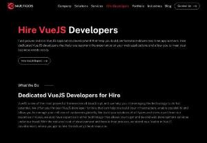 Hire VueJS Developers - Hire a dedicated AngularJS developer to assist you in developing high-performance, feature-rich applications. We offer end-to-end development services to assist you in efficiently meeting your business needs.