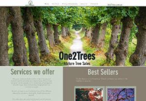 One2Trees - We grow, source and sell a wide variety of ex ground mature trees for all landscape requirements. All our trees are grown in the ground, not in containers, allowing us to provide larger, more mature trees ranging from 2 to 12 metres in height.