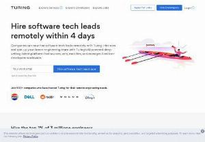 Hire Best Software Tech Leads Remotely in 2021 | Turing - Hire the best software tech leads at half the cost. Work with timezone-friendly, pre-vetted remote software tech leads with Turing. Best software tech leads for hire in 2021.