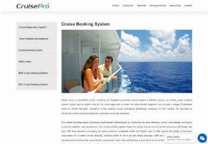 Cruise Booking System - Under such a competitive world, reaching the targeted customers would require a reliable source, an online cruise booking system would play a helpful role for the travel agencies to enter the wide market segment and provide a range of available deals to attract demand.