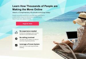Work from anywhere - Work from anywhere | Free seminar | No experience necessary
Sign-up today. We're helping thousands of hard-working people switch it up and become entrepreneurs. Create extra revenue online so that you can travel more.