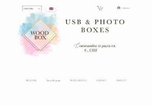 wood-box - Our team takes care of the creation of high quality wooden boxes for photos and USB sticks with a personal design and in different colors.