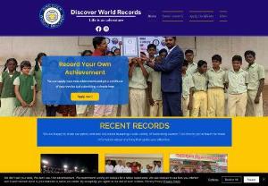Discover world records Pvt Ltd - The purpose of DISCOVER WORLD RECORDS is to take out our ordinary people's talent and make their skills visible to the World by publishing their skills in discover book of World records and it's website.
We encourage people - single, groups, family, teams, schools, universities, companies, and NGO's around the World to set a new record or break an existing record.