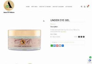 Under Eye Gel - Freshly hand made Under Eye Gel at Aura of Nature has numerous benefits.
Acai berry and Nori seaweed are extremely rich in antioxidants.
Our product has been through several trials and R&D to develop the best combination using natural ingredients.
Reduces and prevents dark circles.
Removes wrinkles and fine lines.