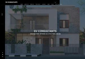SV Consultancy - SV Consultants is a construction and design firm that has been in operation for 25 years with expertise in structural, architectural, and interior designs. Through the course of years, we have taken up various projects all across southern India. Our projects range from residential and commercial to industrial and public spaces like hospitals, schools, hotels and restaurants, and convention centres.